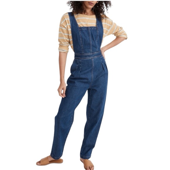 Madewell Pants - NWT Madewell Denim Tapered Overalls Dunston Wash Size 00